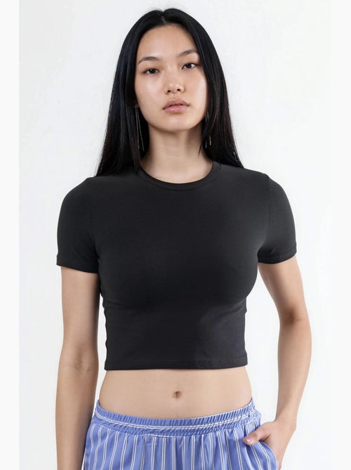 T-shirt corta con scollo rotondo busem - Kiabi T-shirt corta con scollo rotondo busem - Kiabi
