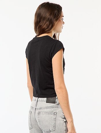 T-shirt corto con stampa fantasia