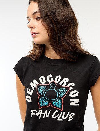 T-shirt corto con stampa fantasia