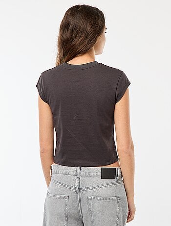 T-shirt corto con stampa fantasia