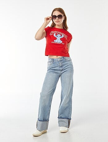 T-shirt corto stampato 'Stitch'