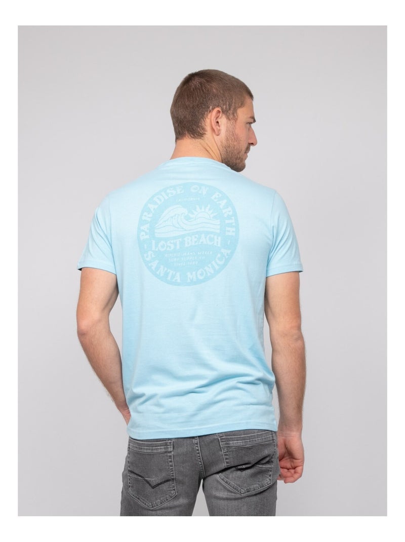T-shirt cotone con motivi NALIBIL Blu cielo - Kiabi