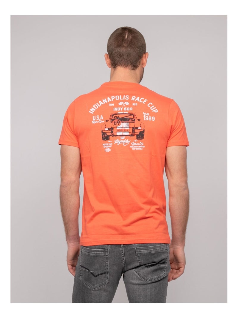 T-shirt cotone con motivi NEROLMA Arancione corallo - Kiabi