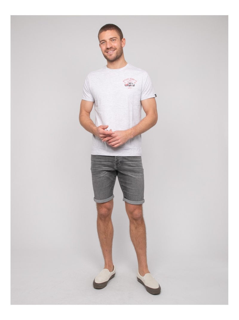 T-shirt cotone con motivi NEROLMA Bianco - Kiabi