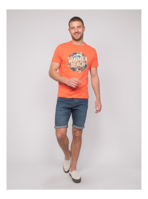 T-shirt cotone con motivi NEWILMO - Kiabi