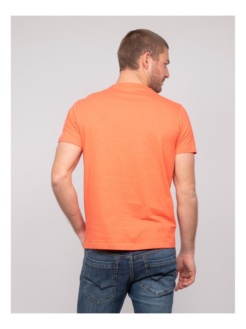 T-shirt cotone con motivi NOLOUP Arancione corallo - Kiabi