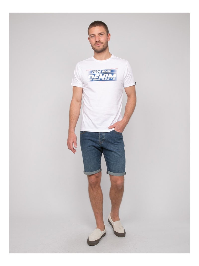 T-shirt cotone con motivi NOLOUP Bianco - Kiabi