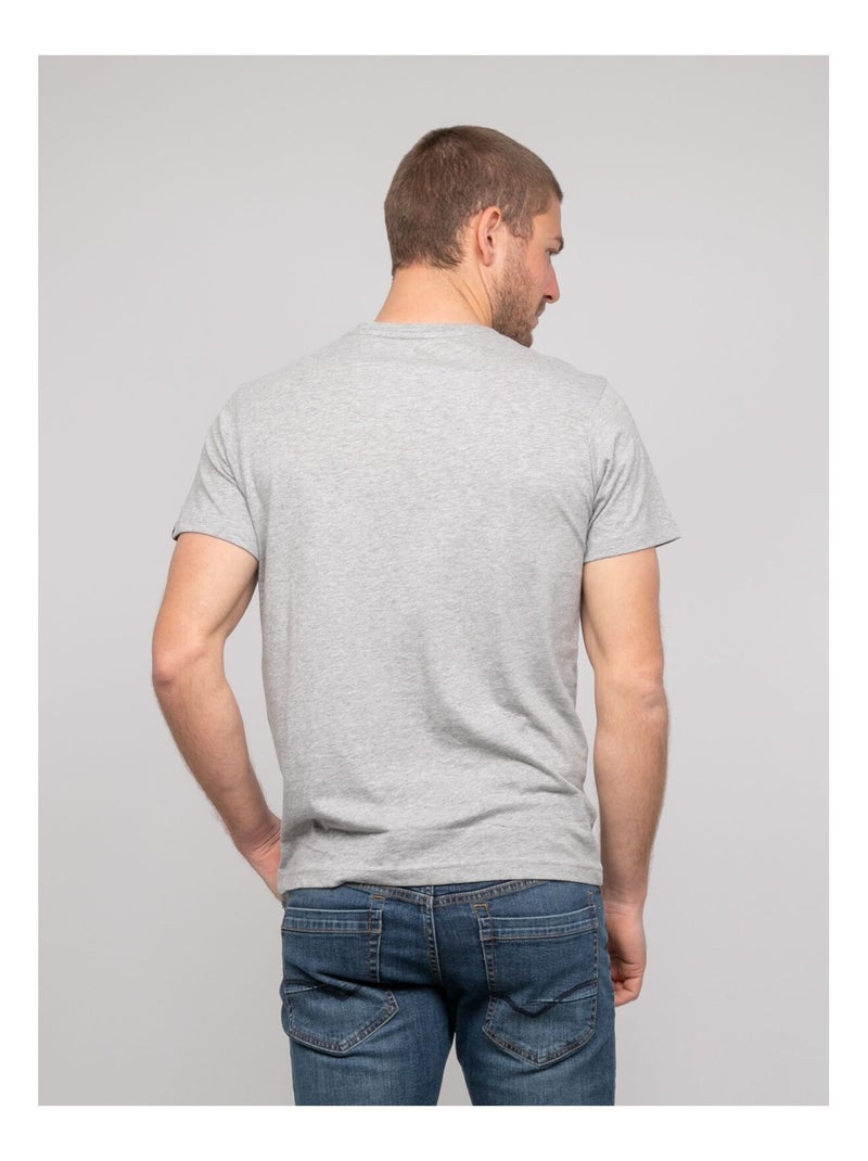 T-shirt cotone con motivi NOLRIXI Grigio melangiato - Kiabi