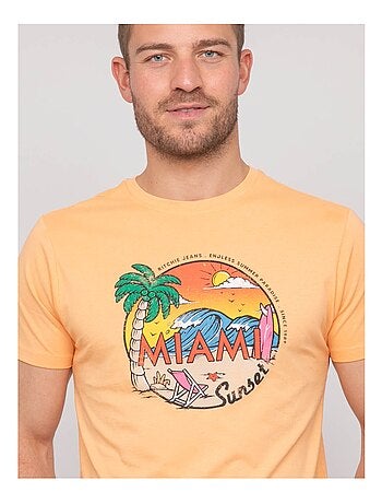 T-shirt cotone con motivi NOPICALE