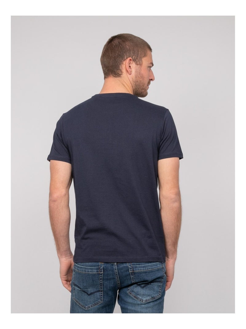T-shirt cotone con motivi NOUPARIX Blu marino - Kiabi