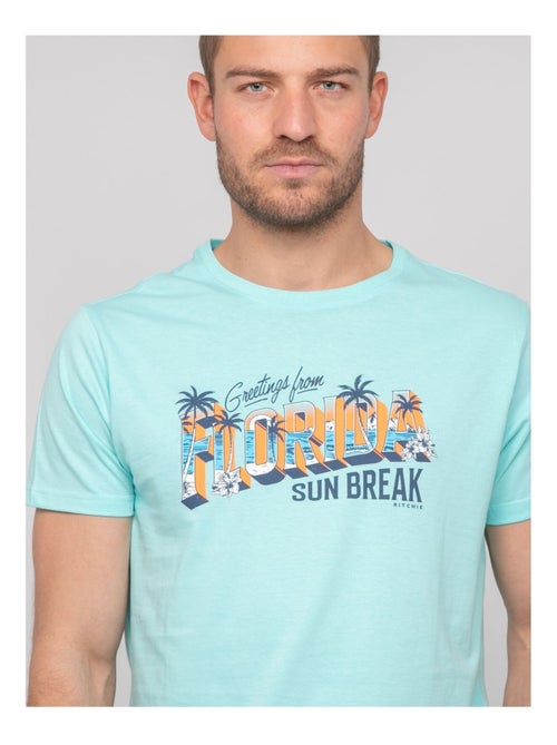 T-shirt cotone con motivi NOURITO - Kiabi