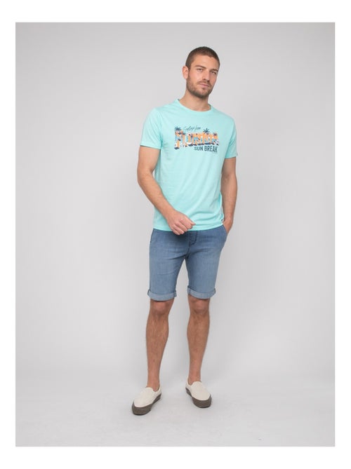 T-shirt cotone con motivi NOURITO - Kiabi