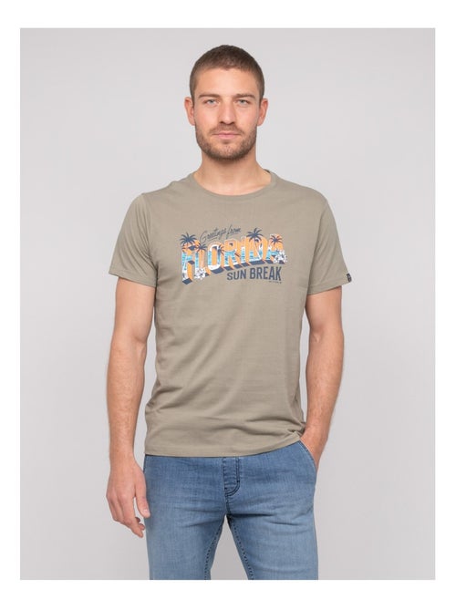 T-shirt cotone con motivi NOURITO - Kiabi