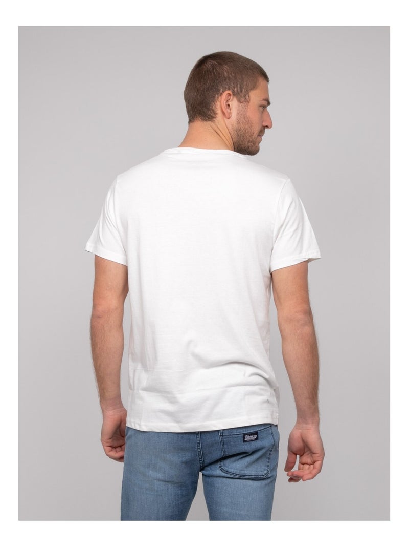 T-shirt cotone con motivi NOURITO Ecru - Kiabi