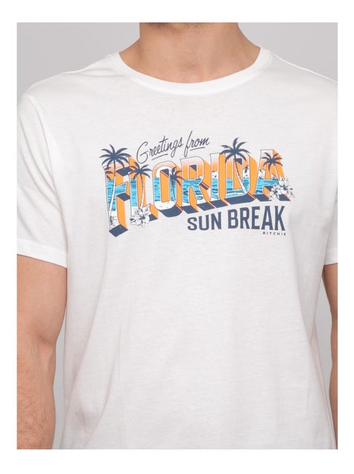 T-shirt cotone con motivi NOURITO - Kiabi