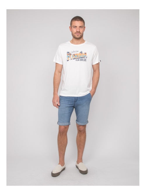 T-shirt cotone con motivi NOURITO - Kiabi