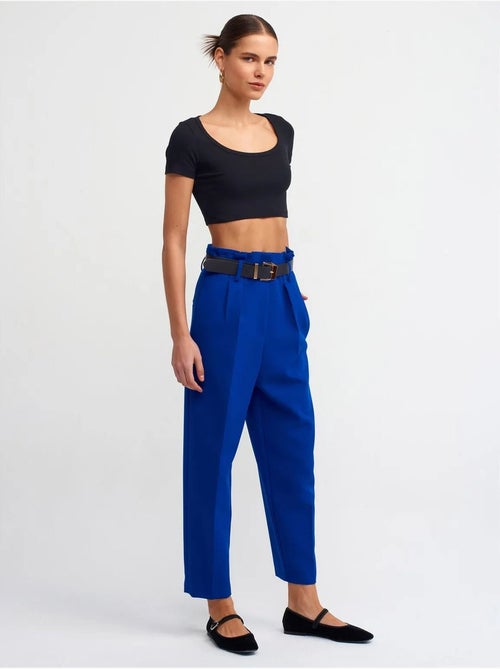 T-shirt crop a coste da donna dilvin - Kiabi