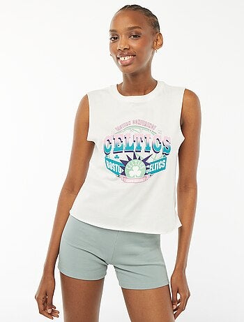 T-shirt crop 'Celtics' 'Boston' senza maniche