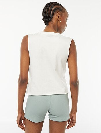 T-shirt crop 'Celtics' 'Boston' senza maniche