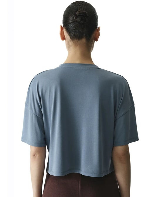T-shirt crop in modal con spacco penti - Kiabi T-shirt crop in modal con spacco penti - Kiabi
