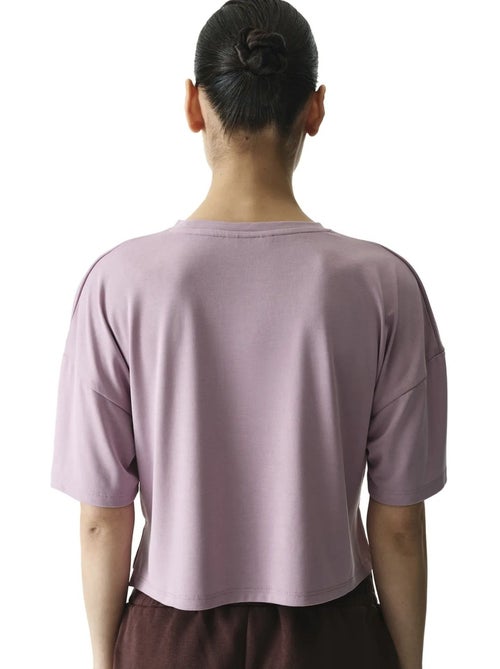T-shirt crop in modal con spacco penti - Kiabi T-shirt crop in modal con spacco penti - Kiabi