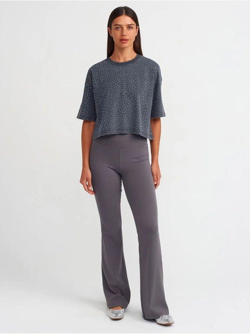 T-shirt crop oversize in cotone a pois dilvin - Kiabi T-shirt crop oversize in cotone a pois dilvin - Kiabi