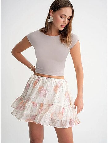 T-shirt crop slim fit mixray