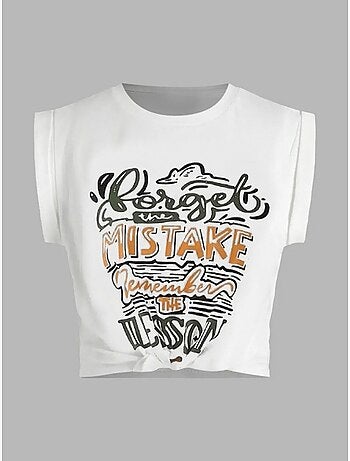 T-shirt crop stampata hiccup