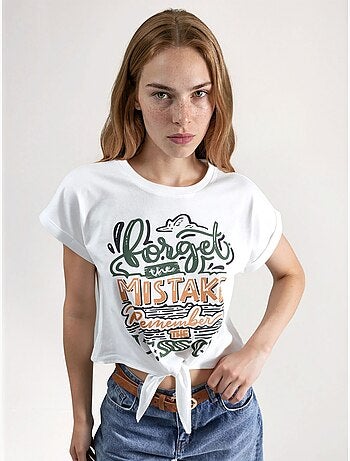 T-shirt crop stampata hiccup