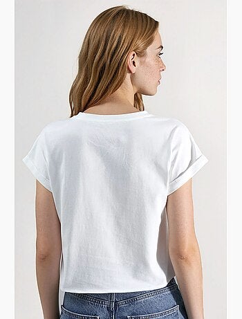 T-shirt crop stampata hiccup