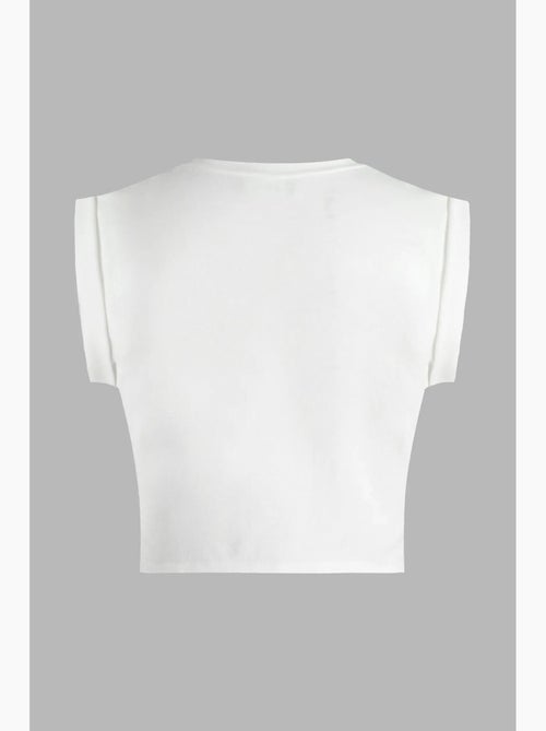 T-shirt crop stampata hiccup - Kiabi T-shirt crop stampata hiccup - Kiabi