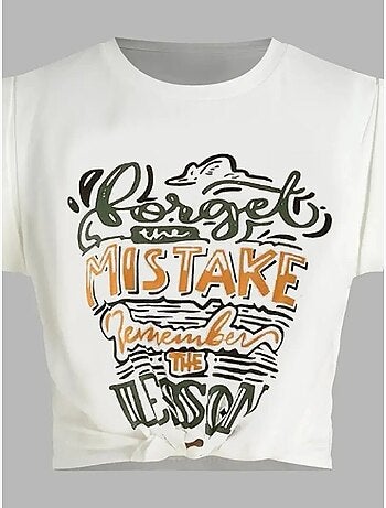 T-shirt crop stampata hiccup