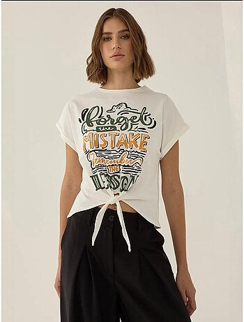 T-shirt crop stampata hiccup