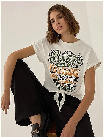 T-shirt crop stampata hiccup