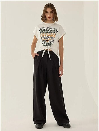 T-shirt crop stampata hiccup