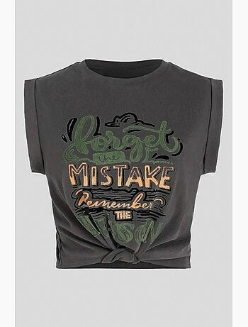 T-shirt crop stampata hiccup