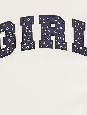 T-shirt crop stile college