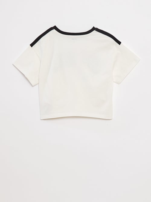 T-shirt crop stile college - Kiabi