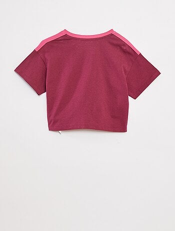 T-shirt crop stile college