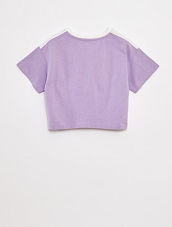 T-shirt crop stile college