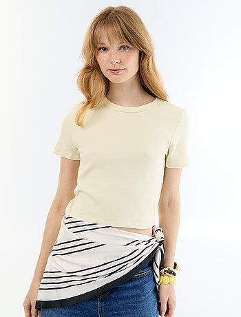 Maglietta crop top basic