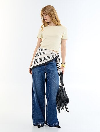 Maglietta crop top basic