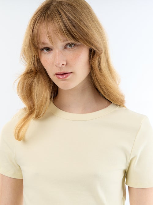 T-shirt crop top basico - Kiabi