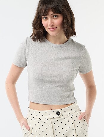 T-shirt crop top basico