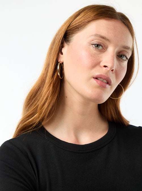 T-shirt crop top basico - Kiabi T-shirt crop top basico - Kiabi