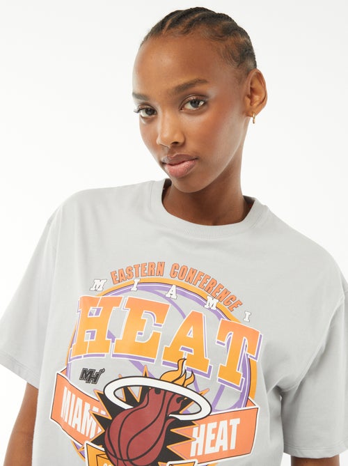 T-shirt crop-top 'Miami Heat' a maniche corte - - Kiabi
