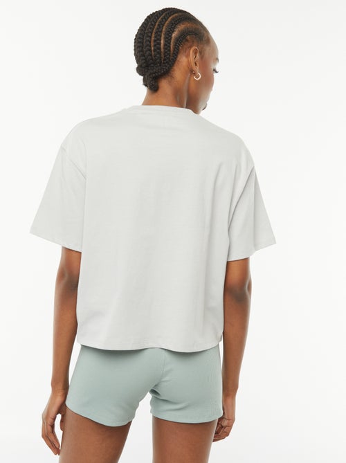 T-shirt crop-top 'Miami Heat' a maniche corte - - Kiabi