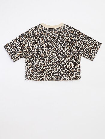 T-shirt cropped a maniche corte