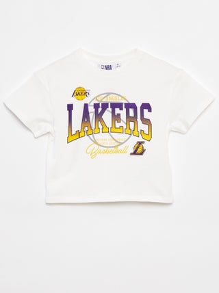 T-shirt cropped a maniche corte 'NBA'