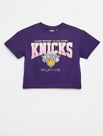 T-shirt cropped a maniche corte 'NBA'